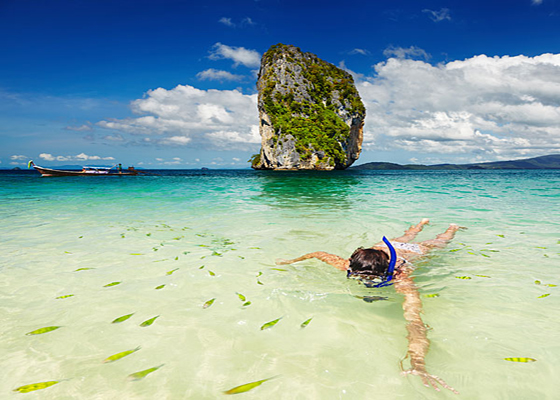 4 Islands By Long Tail Boat from Krabi