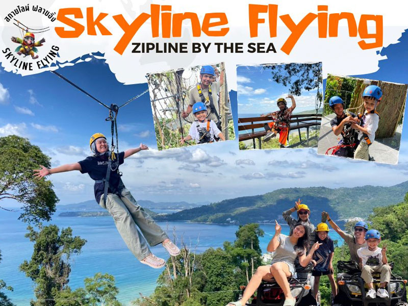 Skyline Zipline by the sea